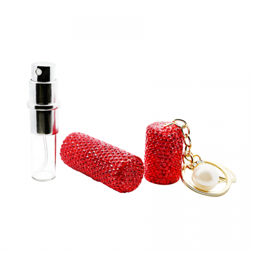 MINI BOTTIGLIA PORTATILE DI PROFUMO CON STRASS - OMQ24100A826