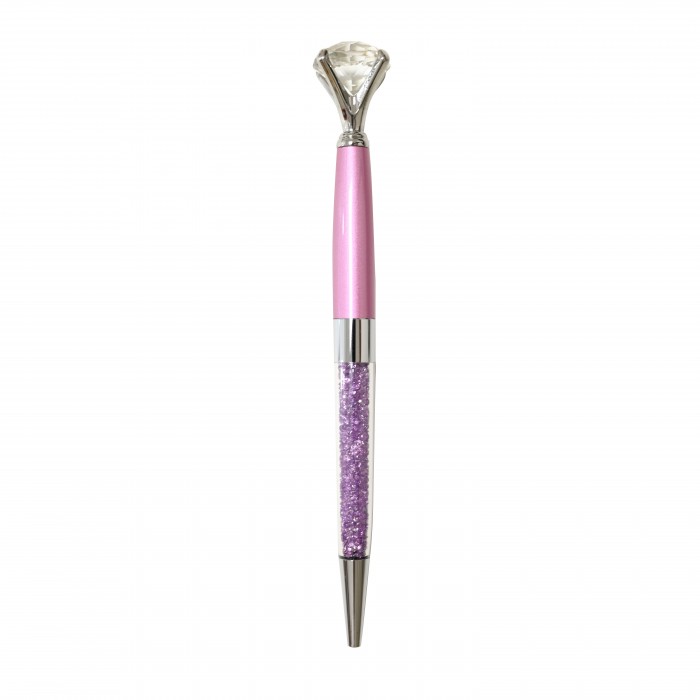 PENNA PERSONALIZZATA A SFERA IN METALLO CON STRASS GLITTER- OMQ2452A223