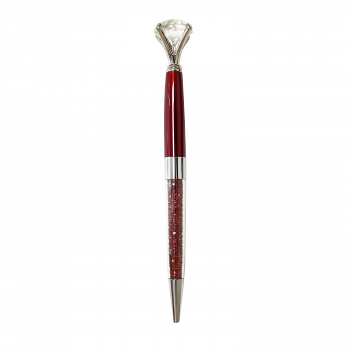 PENNA PERSONALIZZATA A SFERA IN METALLO CON STRASS GLITTER- OMQ2452A223