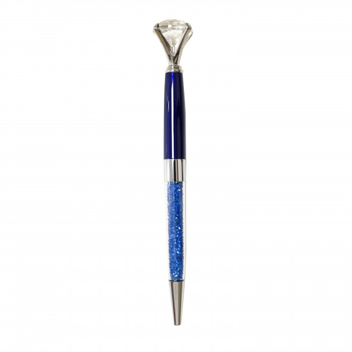 PENNA PERSONALIZZATA A SFERA IN METALLO CON STRASS GLITTER- OMQ2452A223