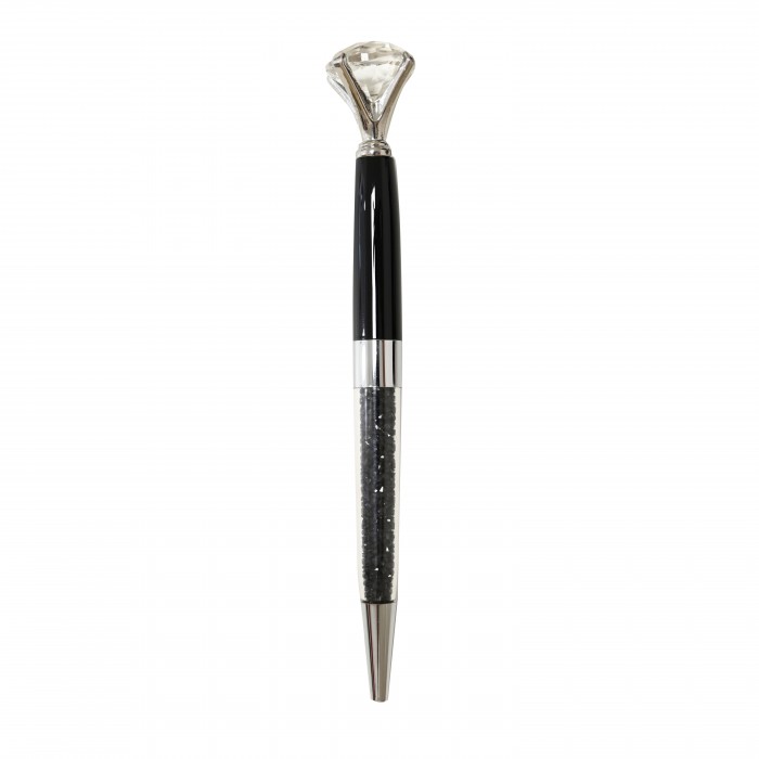 PENNA PERSONALIZZATA A SFERA IN METALLO CON STRASS GLITTER- OMQ2452A223