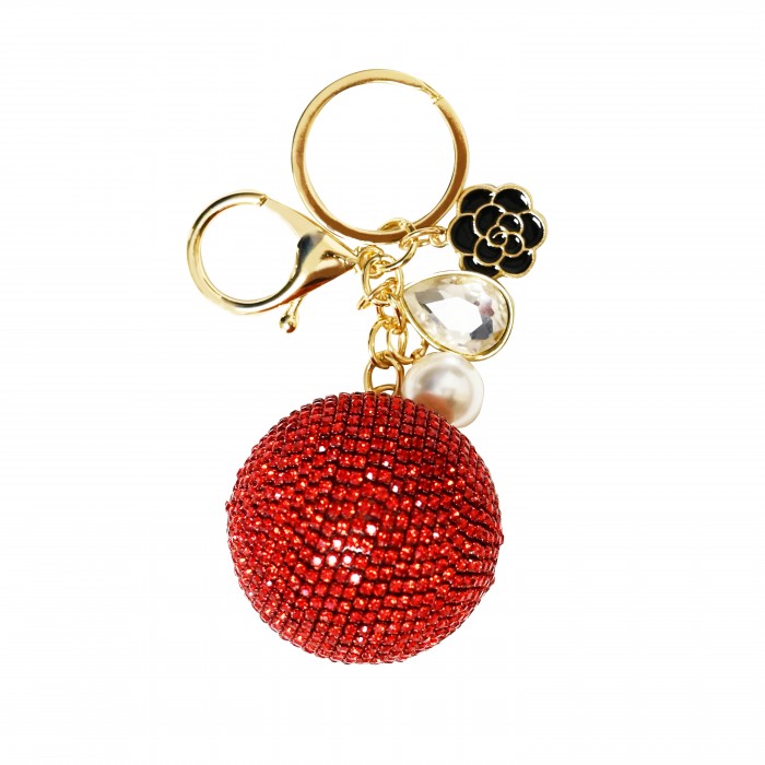 PORTACHIAVI NATALE A PALLINA CON STRASS - OMQ2480A218