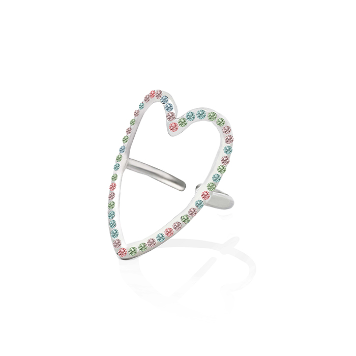 ANELLO CUORE REGOLABILE - OY24624A48