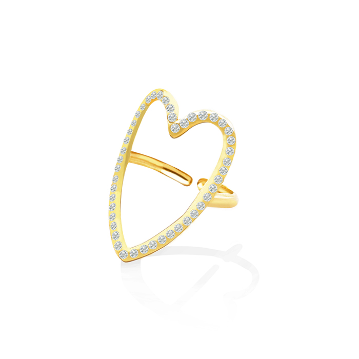 ANELLO CUORE REGOLABILE - OY24624A48