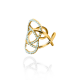 ANELLO FIRORE STRASS - OY24624A50 ORO