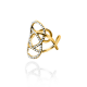 ANELLO FIRORE STRASS - OY24624A50 ORO