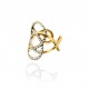 ANELLO FIRORE STRASS - OY24624A50 ORO