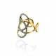 ANELLO FIRORE STRASS - OY24624A50 ORO