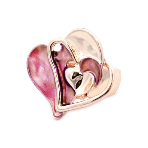 ANELLO ELASTICO CUORE SMALTATO - SW23456E918