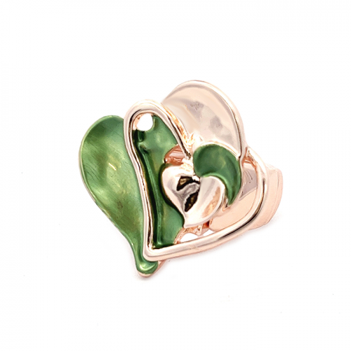 ANELLO ELASTICO CUORE SMALTATO - SW23456E918