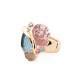 ANELLO ELASTICO SMALTATO CON STRASS E PIETRE - SW24464A175