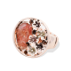 ANELLO ELASTICO CON FIORI SMALTATI E PIETRE - SW2452A381