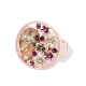 ANELLO ELASTICO CON FIORI SMALTATI E PIETRE - SW2452A381