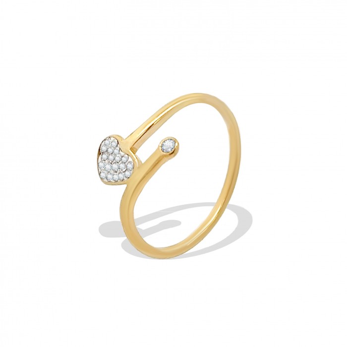 ANELLO CON CUORE E STRASS - XP22536D495