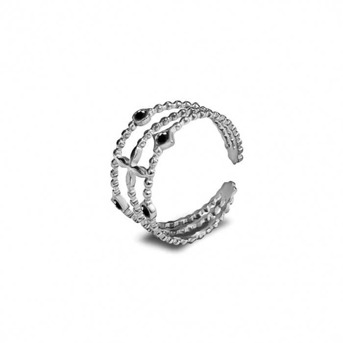 ANELLO MULTILINEA CON STRASS - YG2348E321