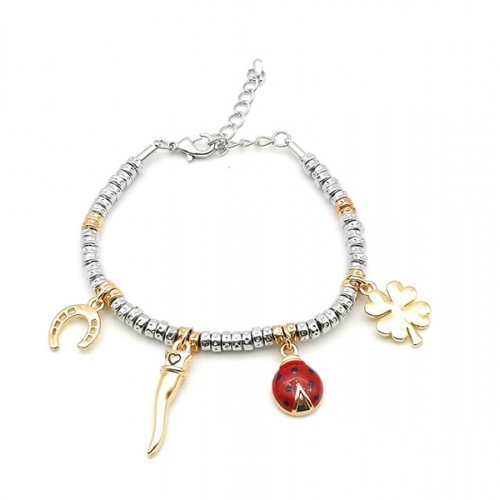 BRACCIALE PEPITE CON CHARMS PORTAFORTUNA - AJJ1418496A1