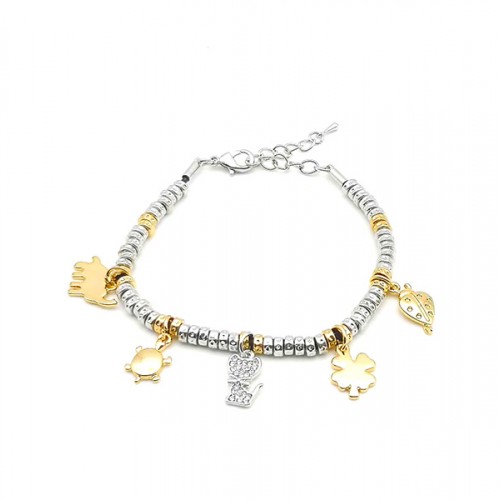 BRACCIALE PEPITE CON CHARMS GATTO STRASS - AJJ18050552B6