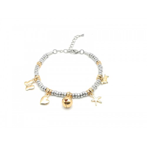 BRACCIALE PEPITE CON CHARMS CAMPANELLA - AJJ5827496D9