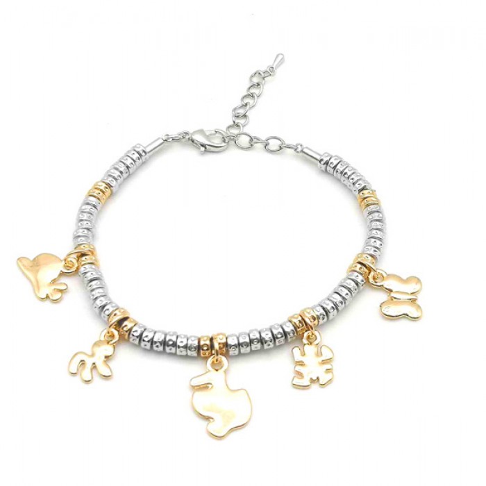 BRACCIALE PEPITE CON CHARMS ANIMALI - AJJ9832496