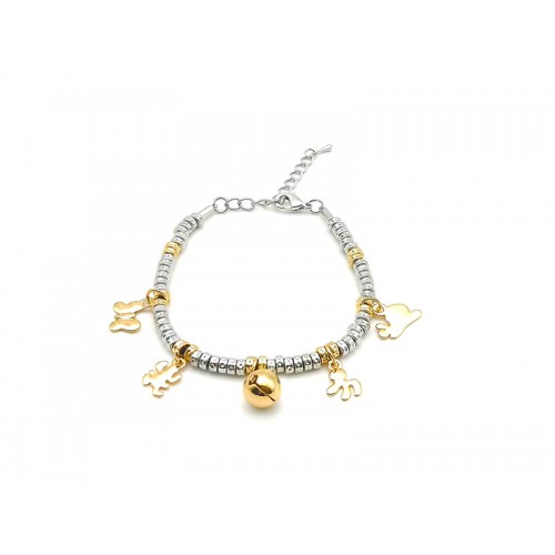 BRACCIALE PEPITE CON CHARMS ANIMALI - AJJ9832496