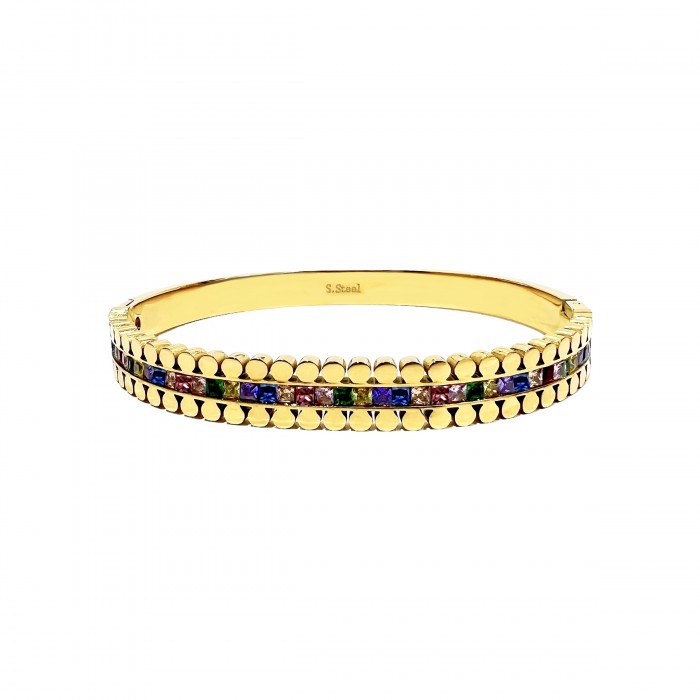 BRACCIALE RIGIDO CON ZIRCONIA - DH22100D335