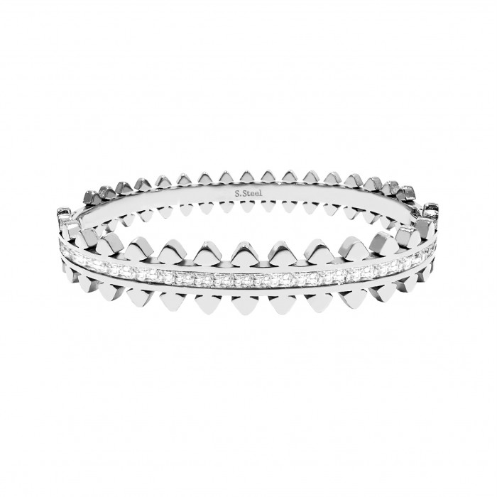 BRACCIALE RIGIDO CON ZIRCONIA - DH22100D336