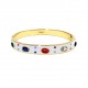 BRACCIALE RIGIDO SMALTO CON ZIRCONIA - DH22100D347