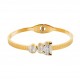 BRACCIALE RIGIDO A MOLLA CON LEONE - DH22100D350