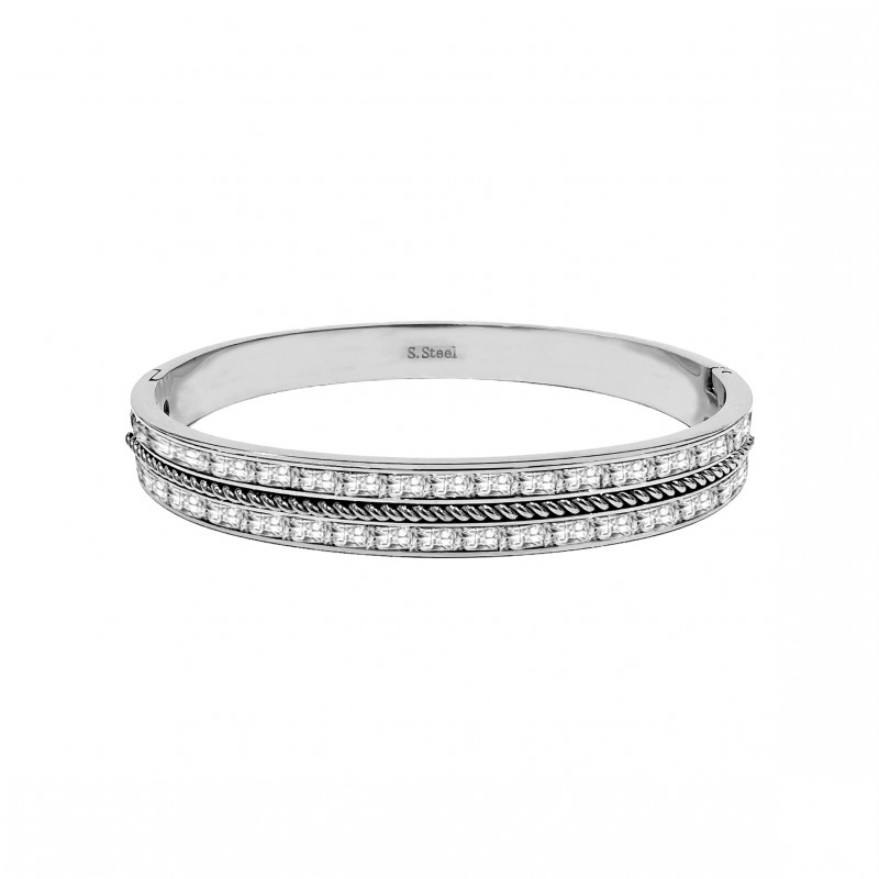 BRACCIALE RIGIDO ZIRCONIA - DH22100D355 