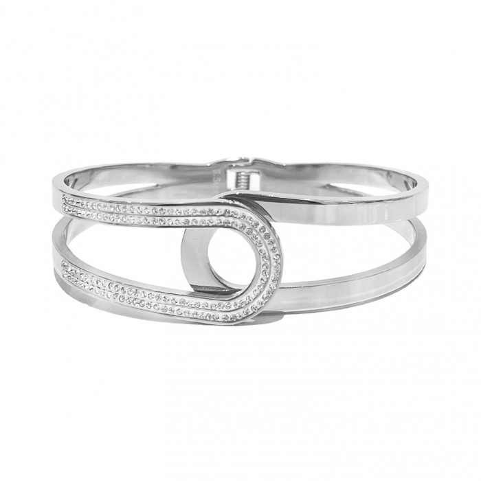 BRACCIALE RIGIDO CON STRASS - DH22100D358