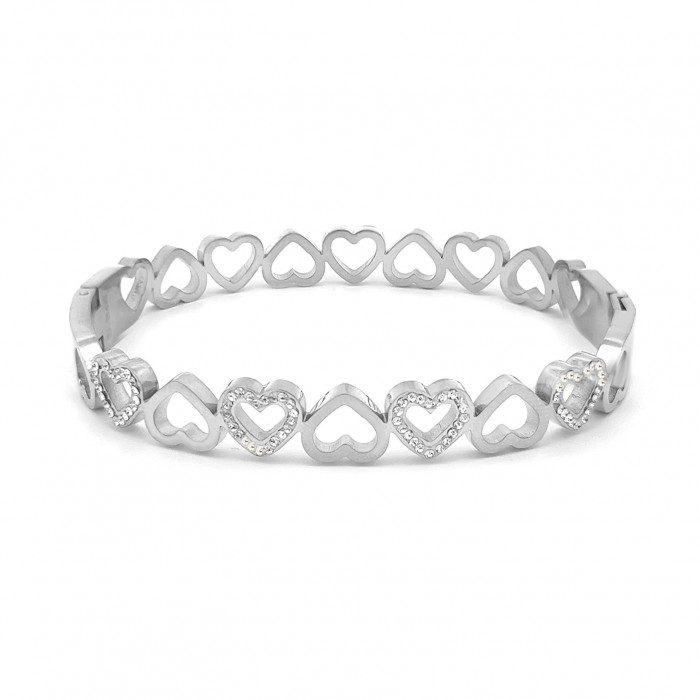 BRACCIALE RIGIDO CON CUORE - DH2296D317