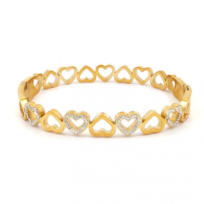 BRACCIALE RIGIDO CON CUORE - DH2296D317