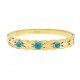 BRACCIALE RIGIDO CON PIETRA - DH2296D327