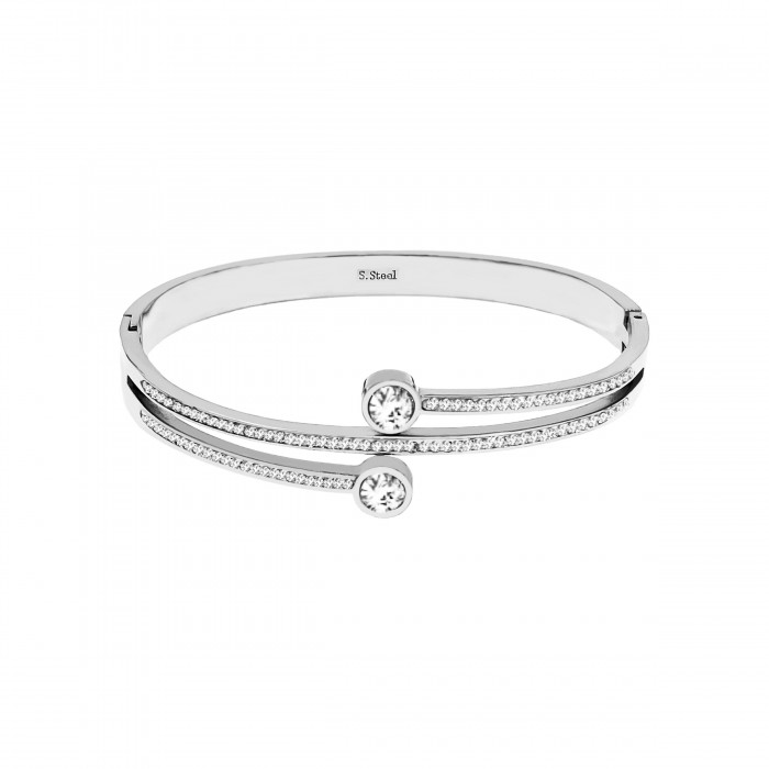 BRACCIALE RIGIDO CON ZIRCONE - DH2296D342