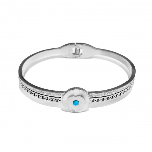 BRACCIALE RIGIDO A MOLLA CON MADREPERLA - DH2388E529