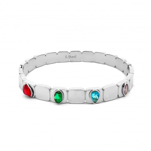 BRACCIALE RIGIDO CON ZIRCONIA - DH2388E533