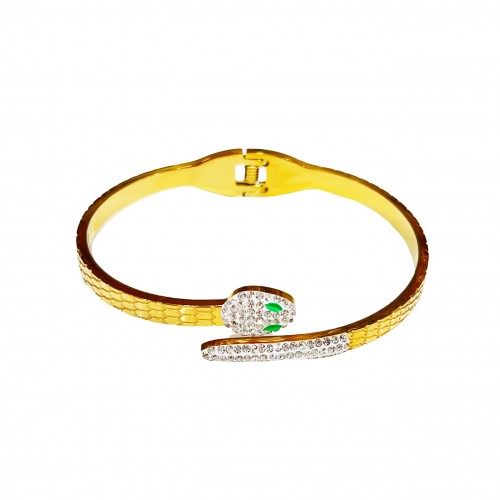 BRACCIALE RIGIDO A MOLLA CON SERPENTE - DH2388E537