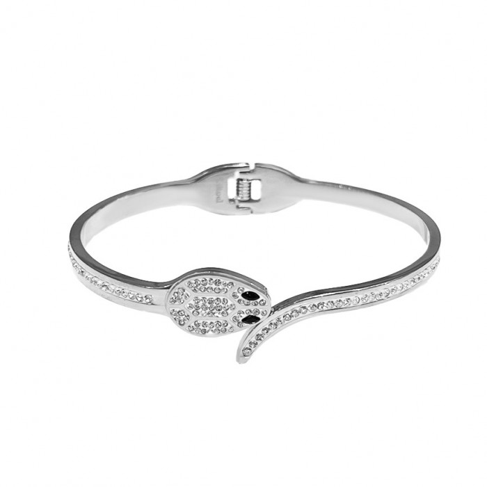 BRACCIALE RIGIDO A MOLLA CON SERPENTE - DH2396E538