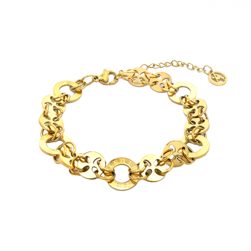 BRACCIALE A CATENA CON NUMERI ROMANI - DY21121180H32