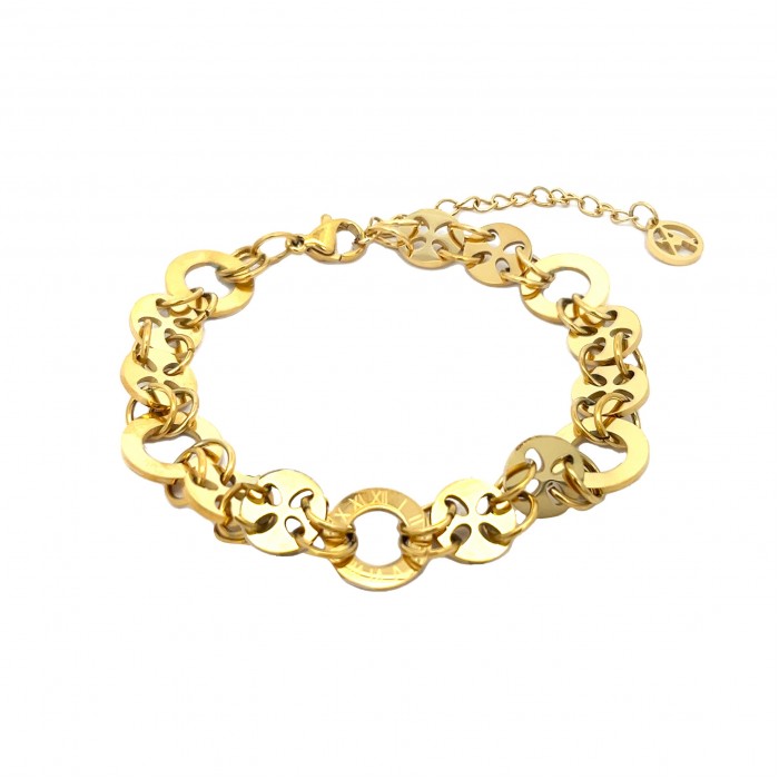 BRACCIALE A CATENA CON NUMERI ROMANI - DY21121180H32