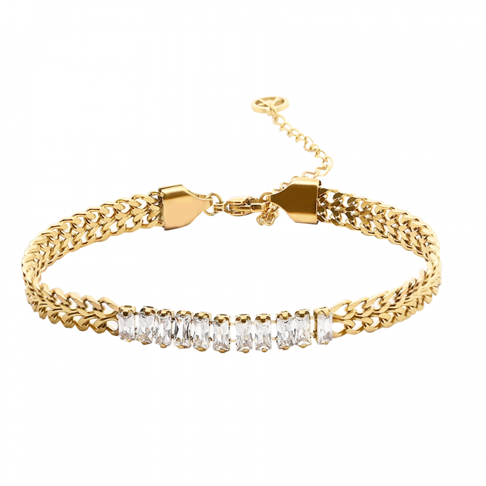 BRACCIALE CATENA CON ZIRCONIA - DY2262084D29/37