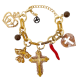 BRACCIALE IN RESINA CON CHARMS CROCE - FT2260D303