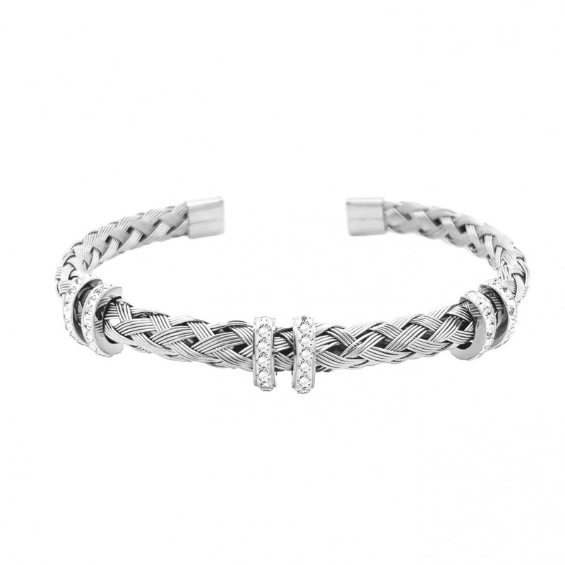 BRACCIALE RIGIDO CON STRASS - HDX2292D838