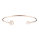 BRACCIALE INIZIALE SEMIRIGIDO REGOLABILE CON STRASS - JN201224464C34 ROSA