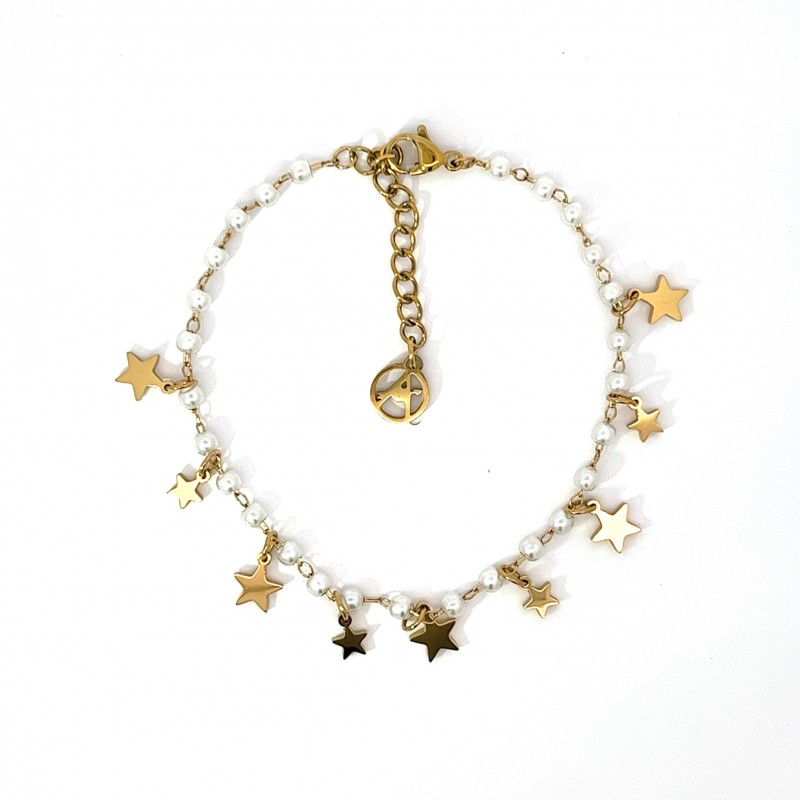 BRACCIALE CON STELLE E PERLE - JN2161704C90