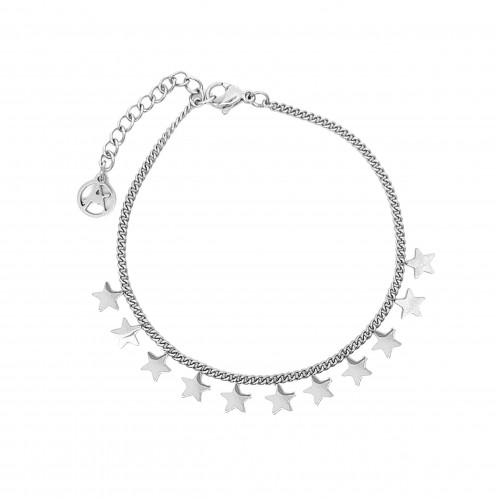 BRACCIALE CATENA GOURMETTE CON STELLE - JN2262864D32