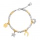 BRACCIALE PEPITA CON CHARMS PORTAFORTUNA -  JN23100E166