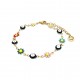 BRACCIALE CON MARGHERITE E OCCHIO GRECO - JN23472F152