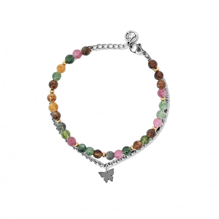 BRACCIALE DOPPIO CON FARFALLA - JN2360E445