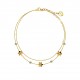 BRACCIALE DOPPIO FILO CON FIORE - JN23688E844